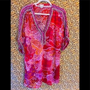 Sheer Arden B Jeweled tunic